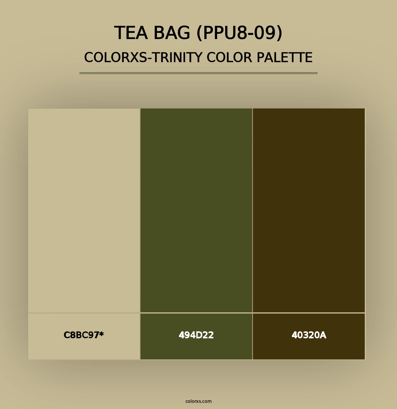 Tea Bag (PPU8-09) - Colorxs Trinity Palette