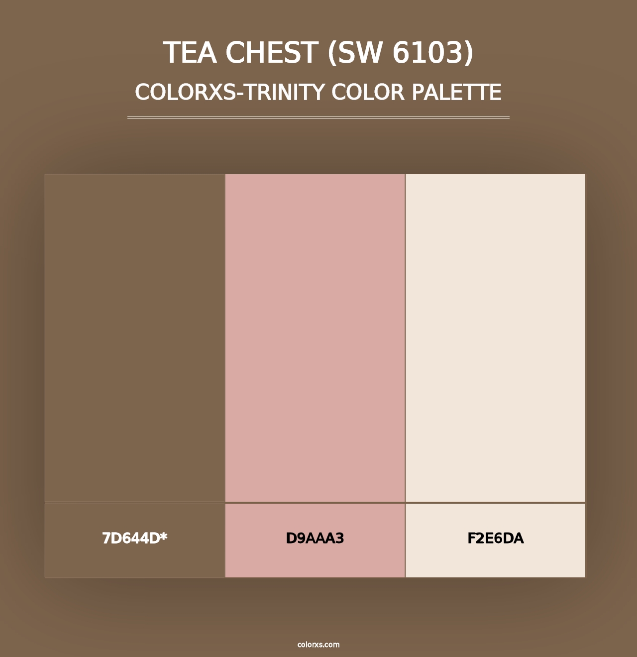 Tea Chest (SW 6103) - Colorxs Trinity Palette