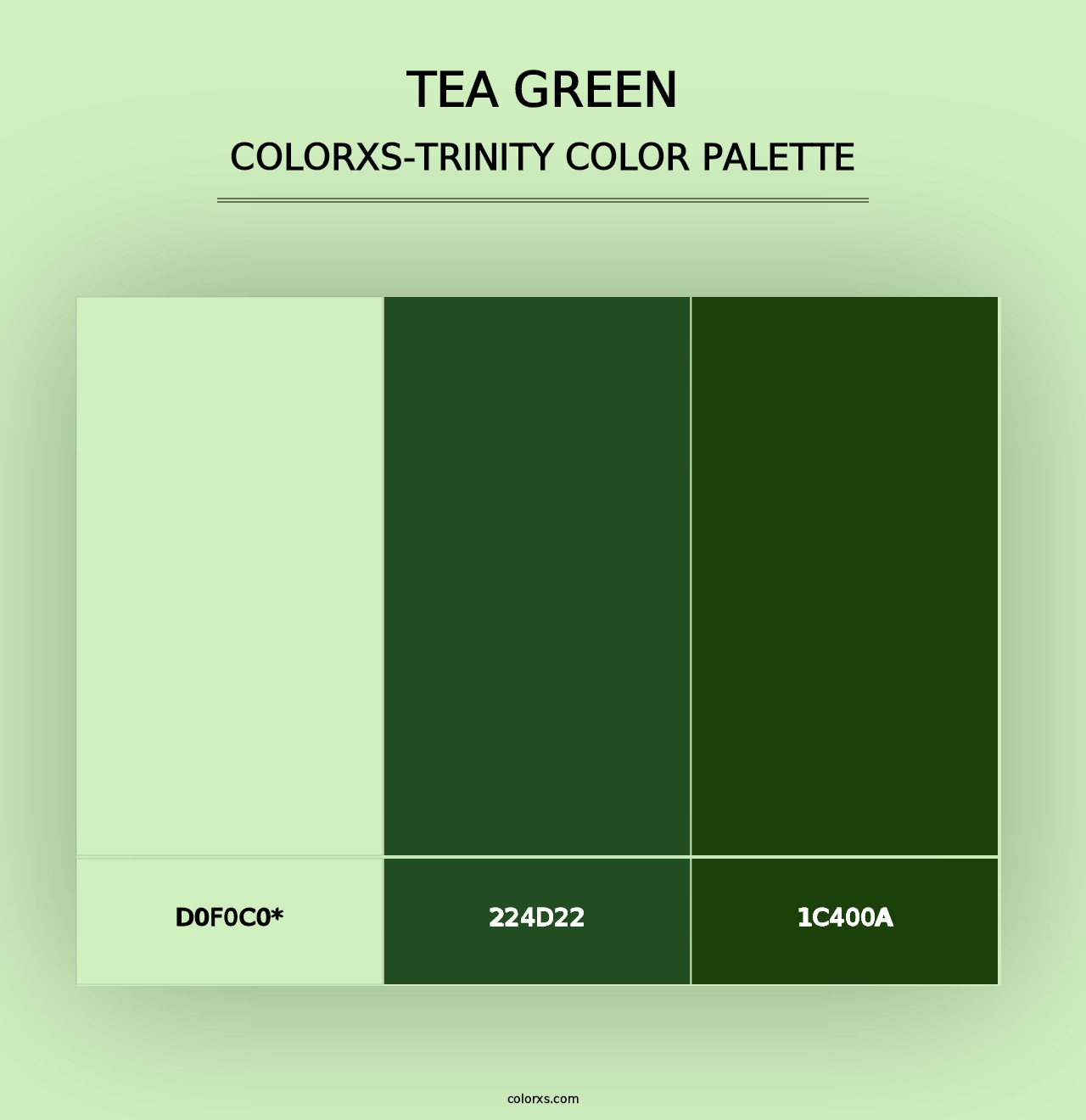 Tea Green - Colorxs Trinity Palette