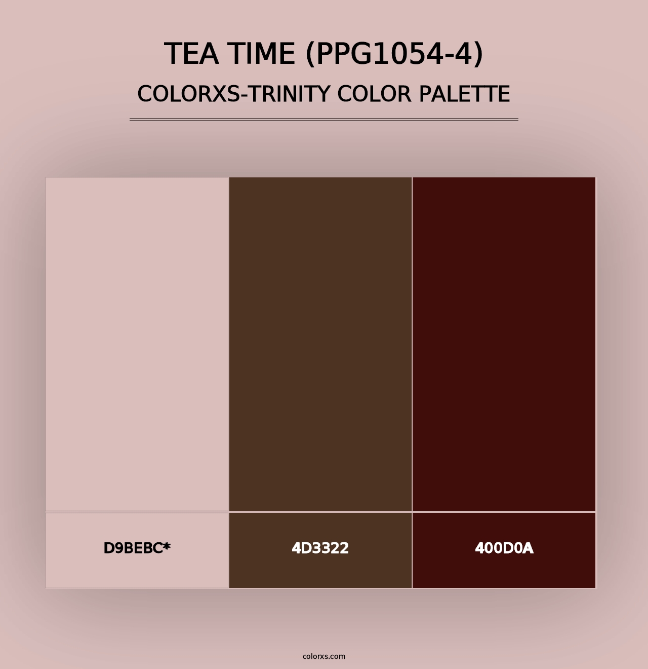 Tea Time (PPG1054-4) - Colorxs Trinity Palette