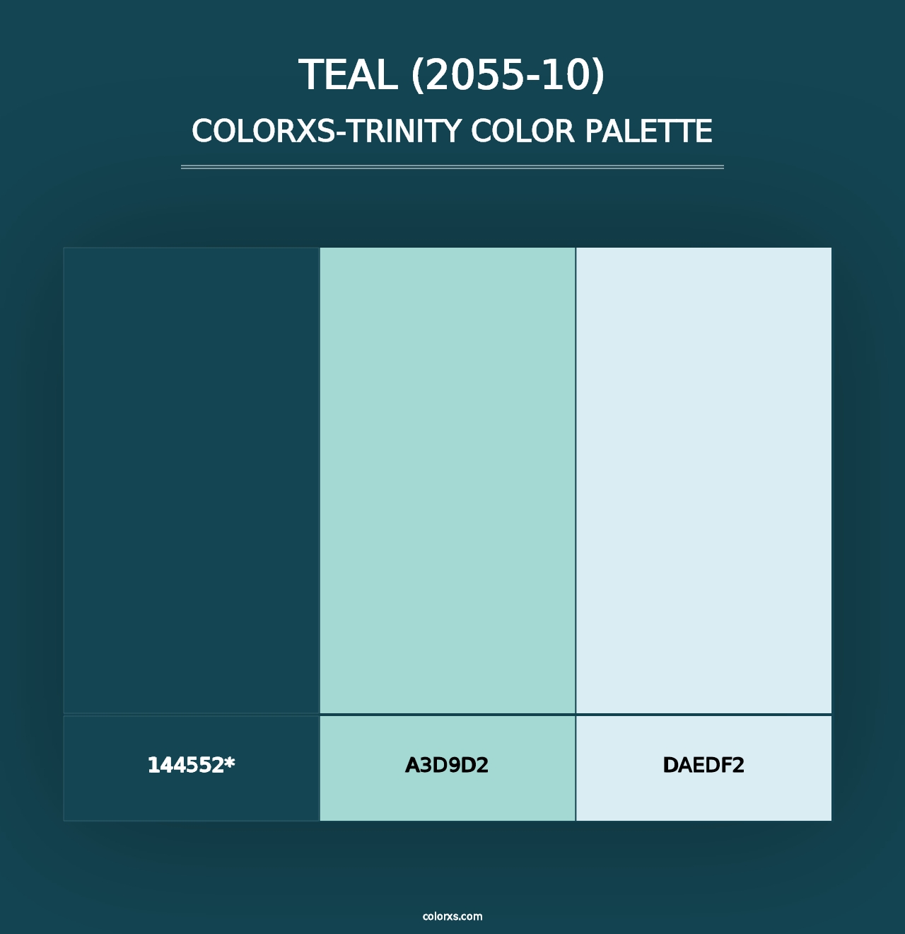 Teal (2055-10) - Colorxs Trinity Palette