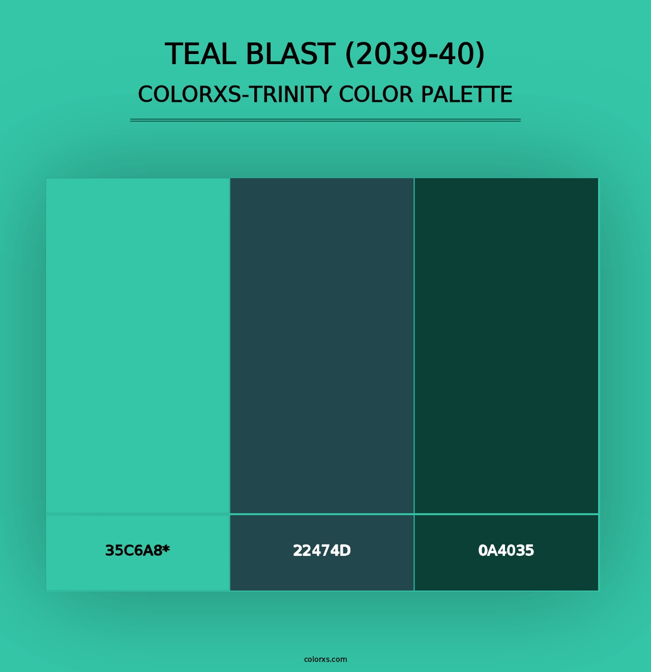 Teal Blast (2039-40) - Colorxs Trinity Palette