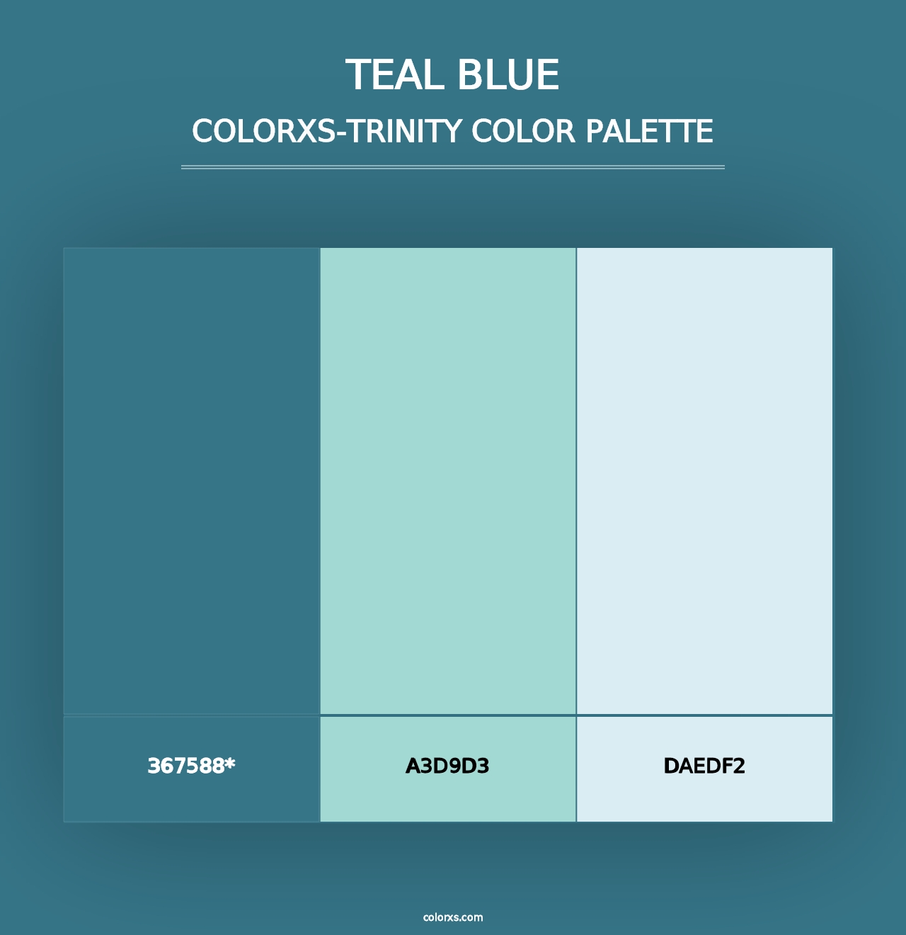 Teal Blue - Colorxs Trinity Palette