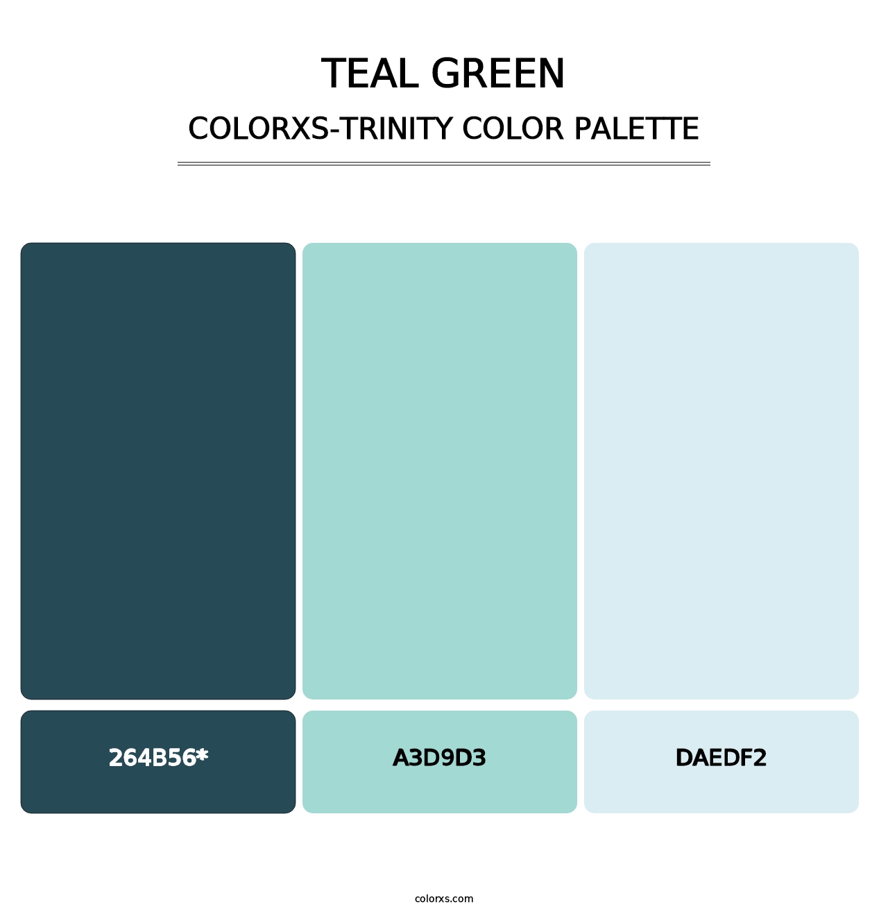 Teal Green - Colorxs Trinity Palette