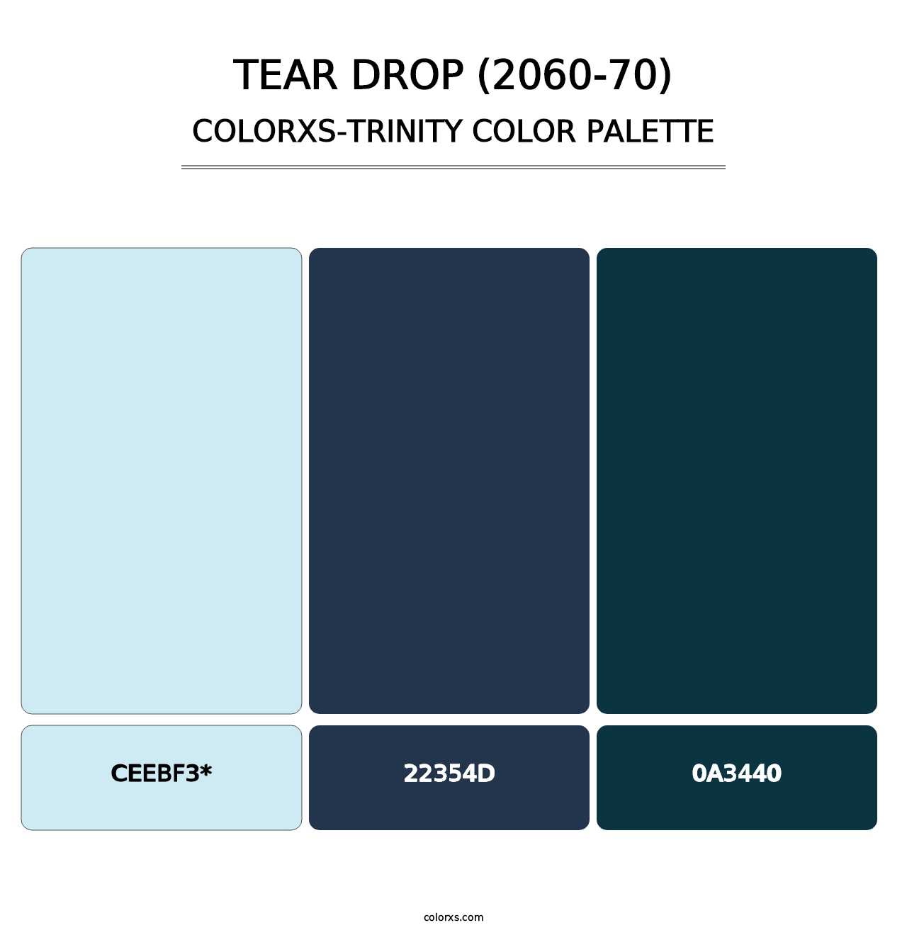 Tear Drop (2060-70) - Colorxs Trinity Palette