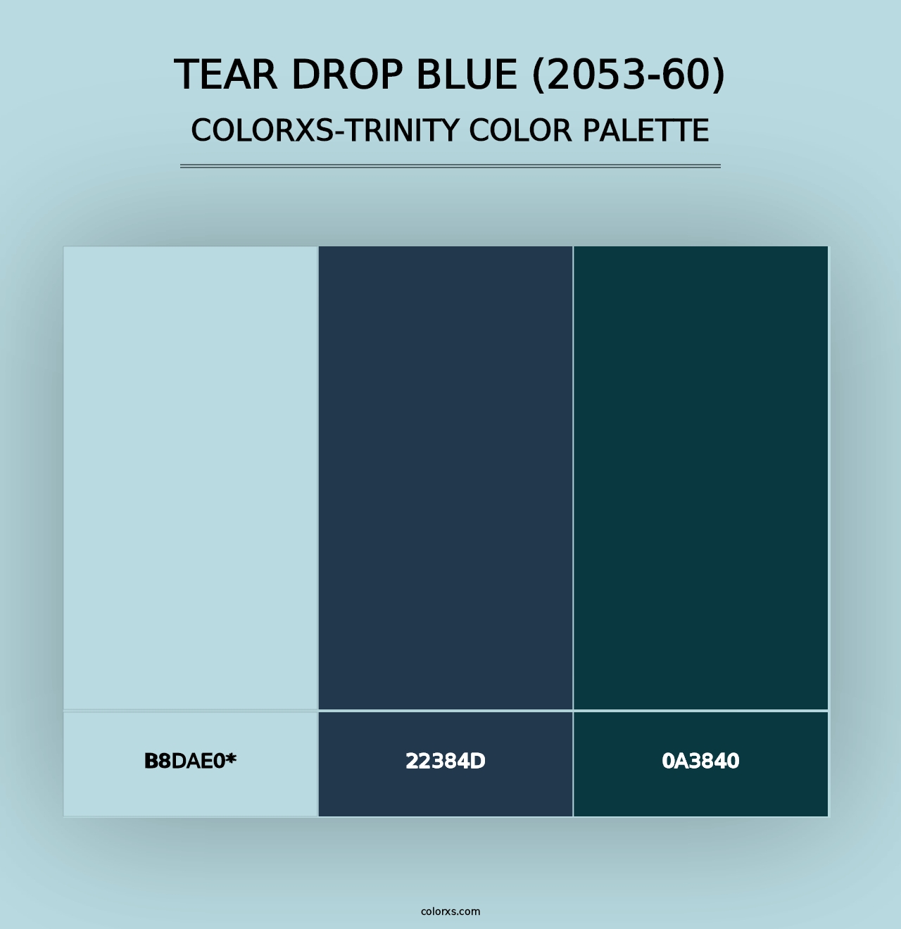 Tear Drop Blue (2053-60) - Colorxs Trinity Palette