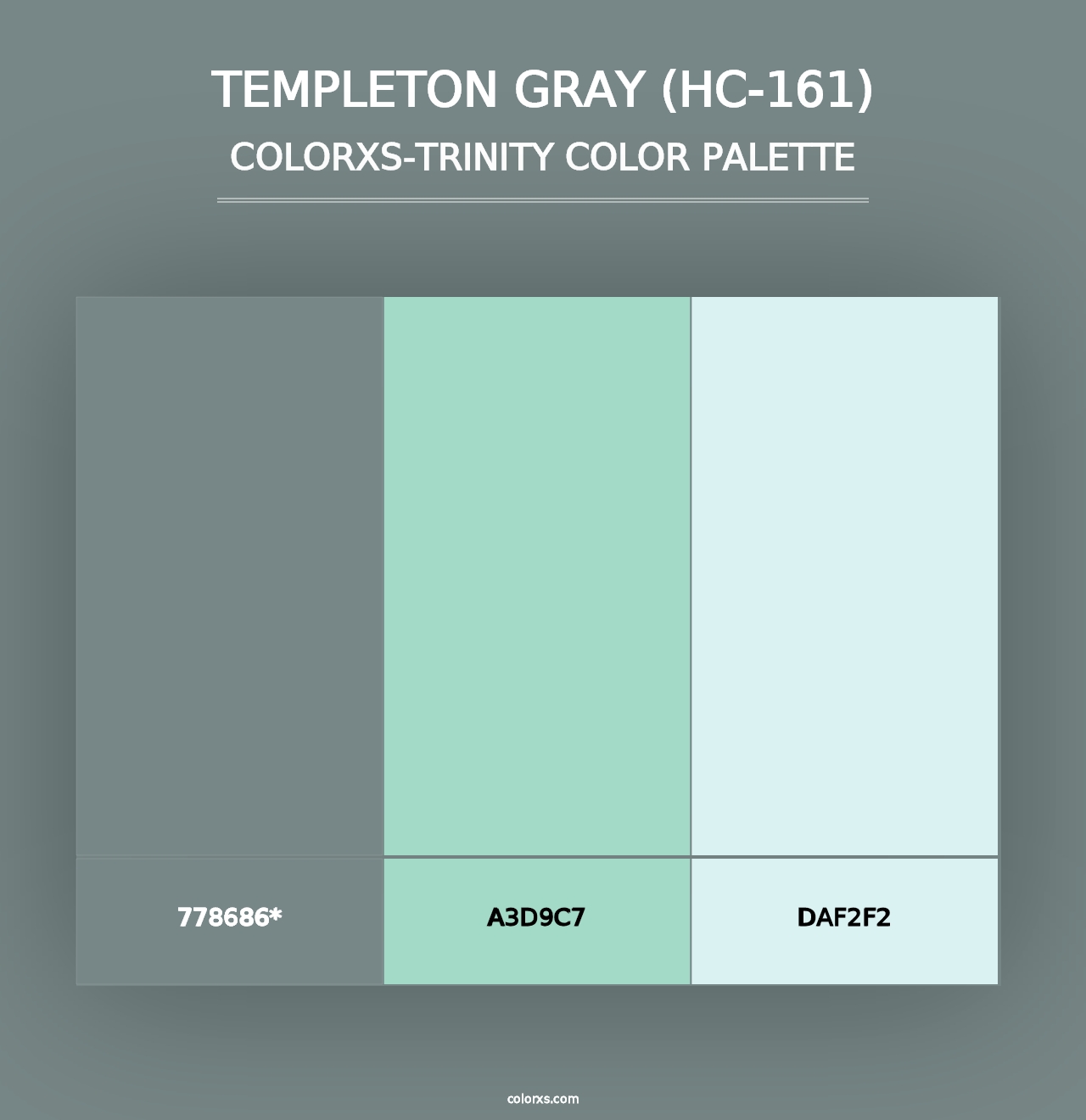 Templeton Gray (HC-161) - Colorxs Trinity Palette