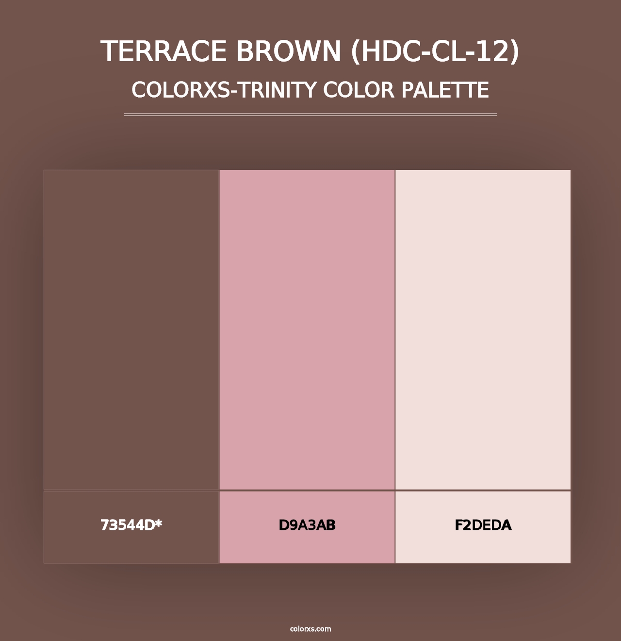 Terrace Brown (HDC-CL-12) - Colorxs Trinity Palette