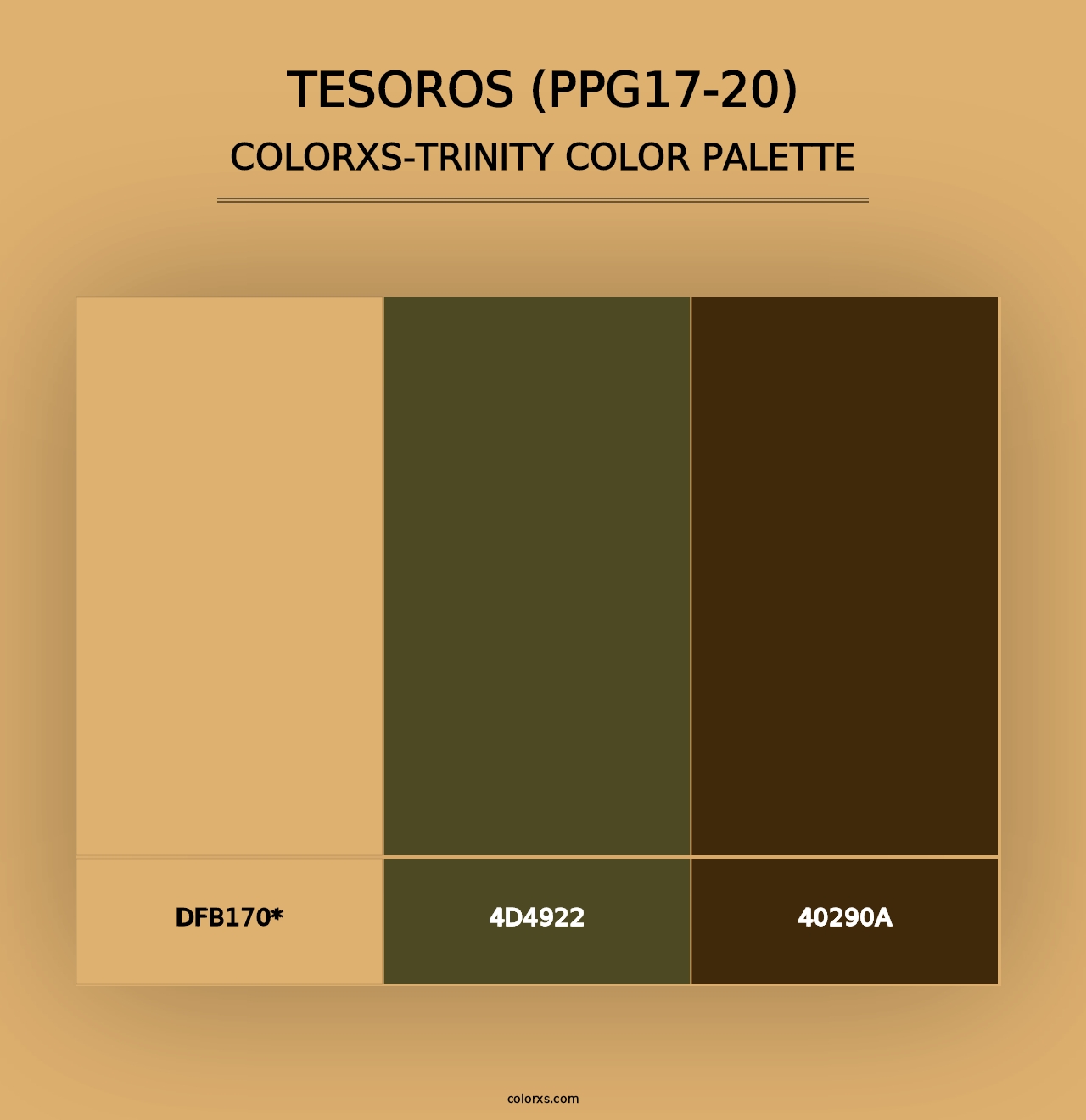 Tesoros (PPG17-20) - Colorxs Trinity Palette