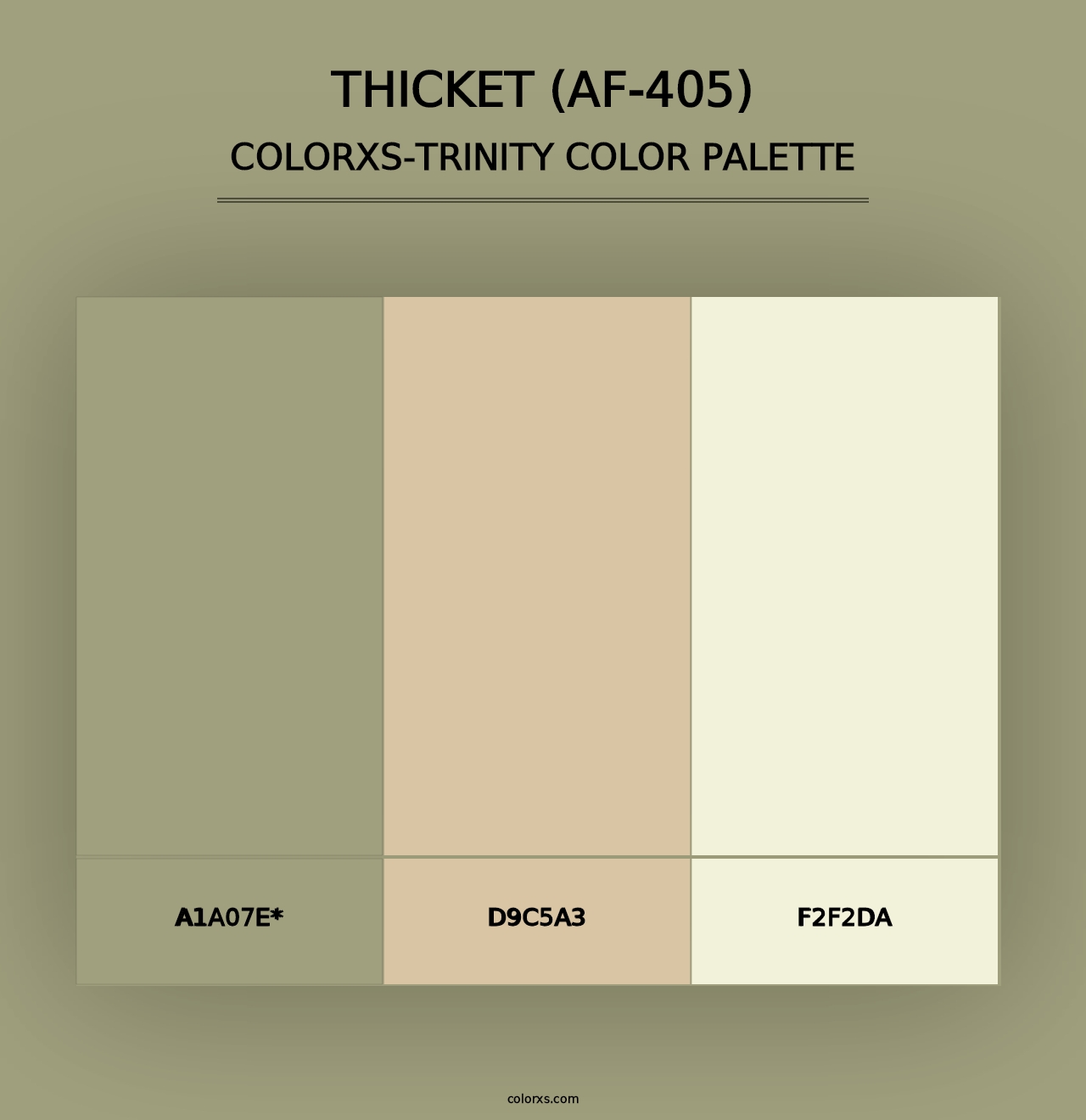 Thicket (AF-405) - Colorxs Trinity Palette