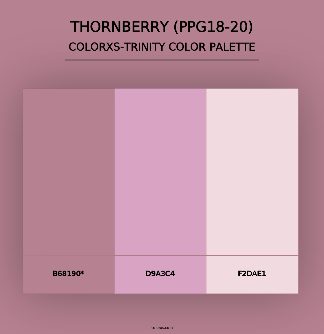 Thornberry (PPG18-20) - Colorxs Trinity Palette