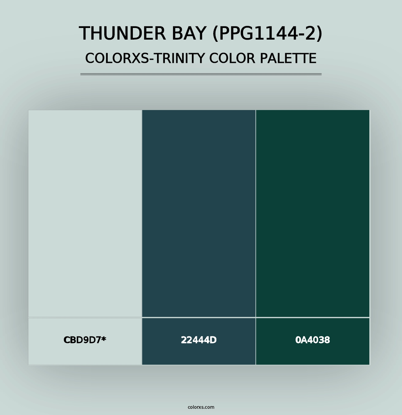 Thunder Bay (PPG1144-2) - Colorxs Trinity Palette