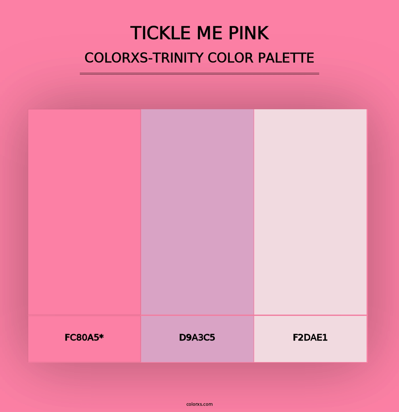 Tickle Me Pink - Colorxs Trinity Palette