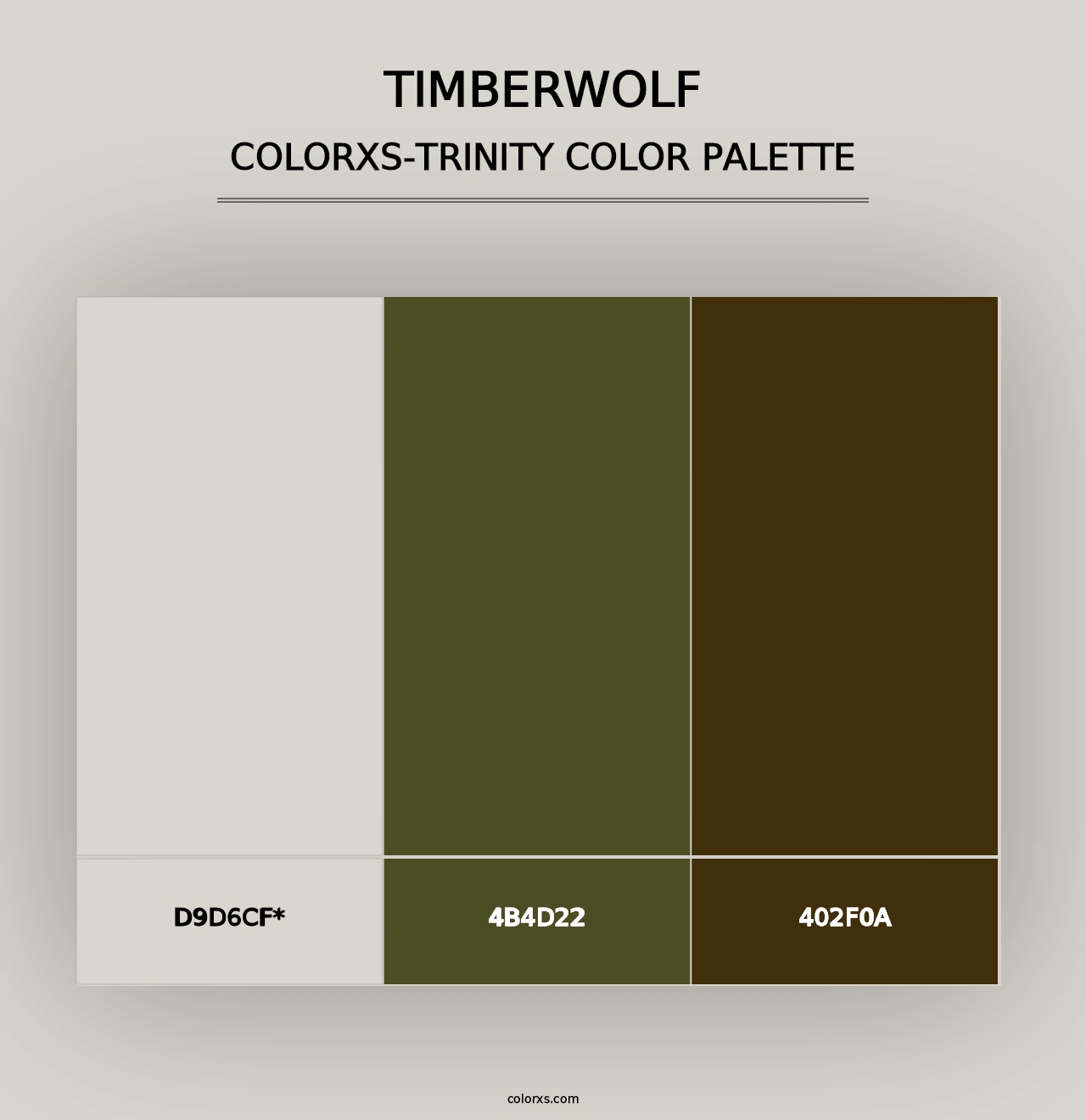 Timberwolf - Colorxs Trinity Palette