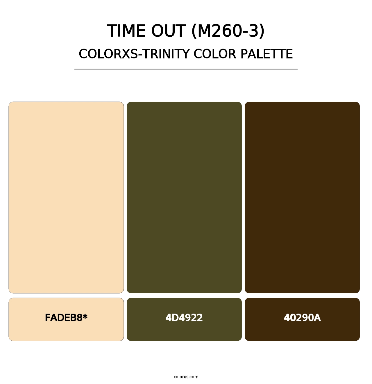 Time Out (M260-3) - Colorxs Trinity Palette