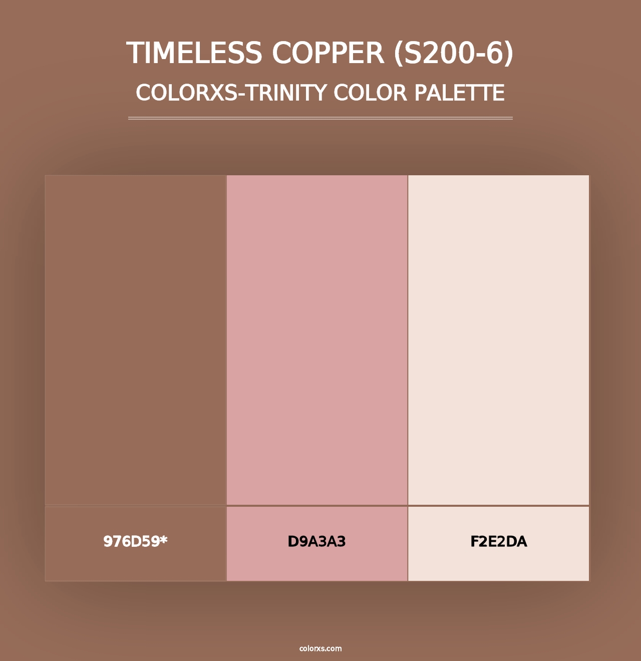 Timeless Copper (S200-6) - Colorxs Trinity Palette