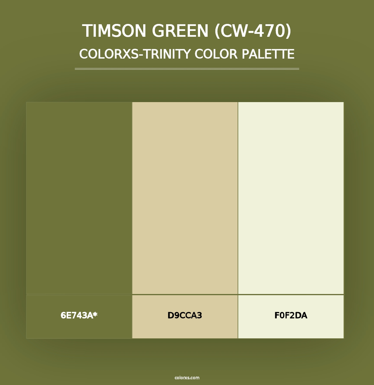 Timson Green (CW-470) - Colorxs Trinity Palette