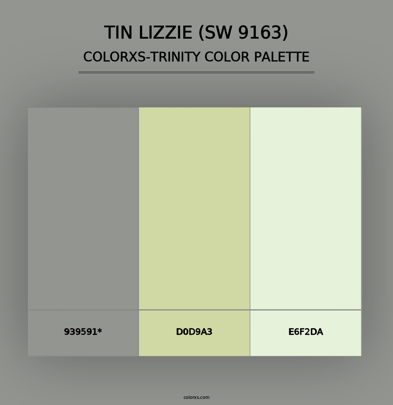 Tin Lizzie (SW 9163) - Colorxs Trinity Palette