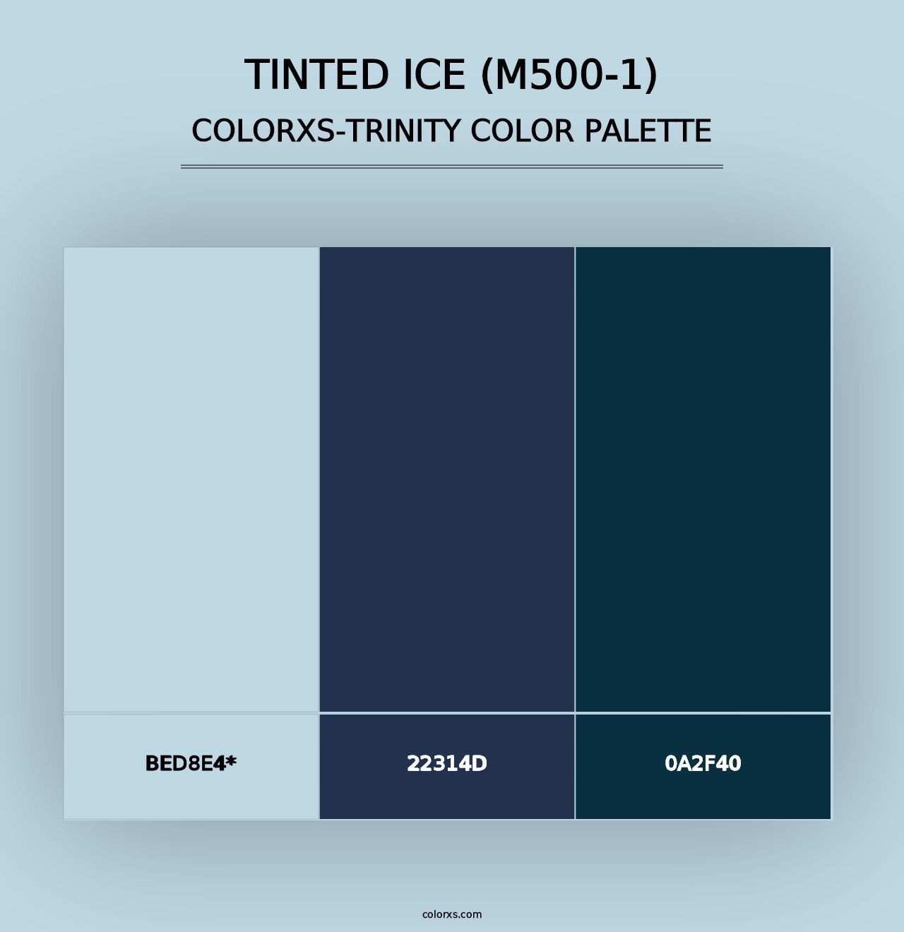 Tinted Ice (M500-1) - Colorxs Trinity Palette