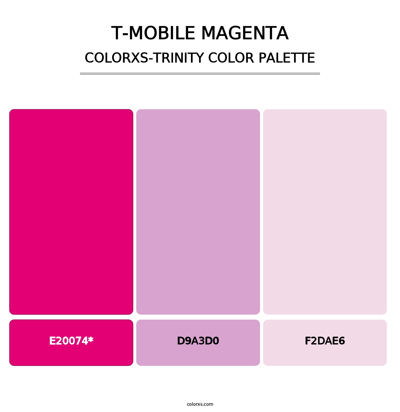 T‑Mobile Magenta - Colorxs Trinity Palette