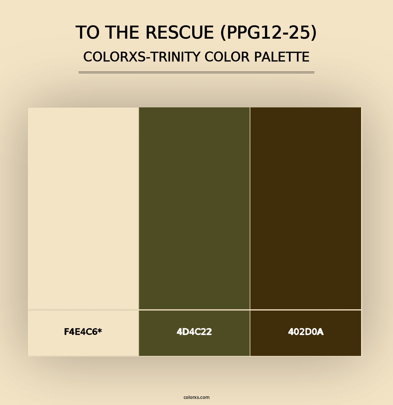 To The Rescue (PPG12-25) - Colorxs Trinity Palette