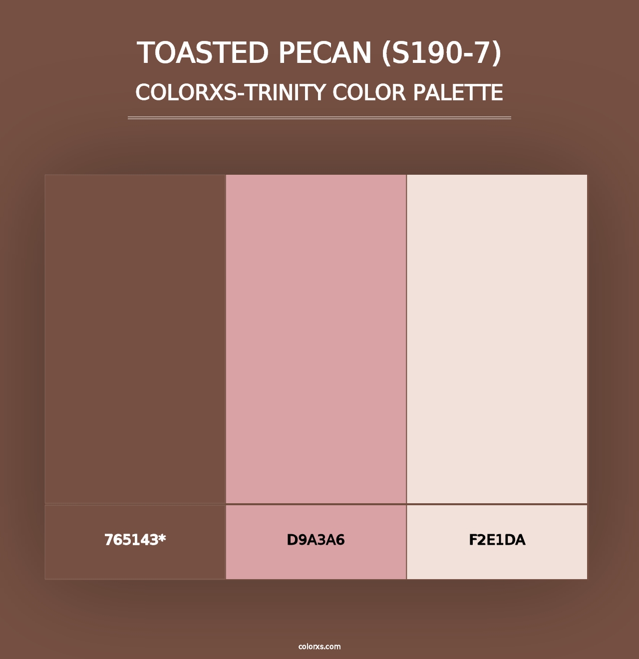 Toasted Pecan (S190-7) - Colorxs Trinity Palette