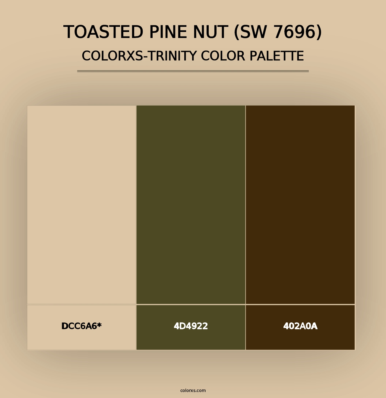 Toasted Pine Nut (SW 7696) - Colorxs Trinity Palette