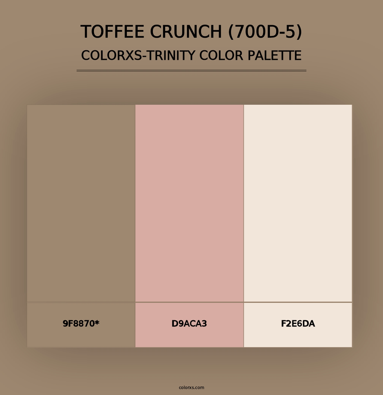 Toffee Crunch (700D-5) - Colorxs Trinity Palette