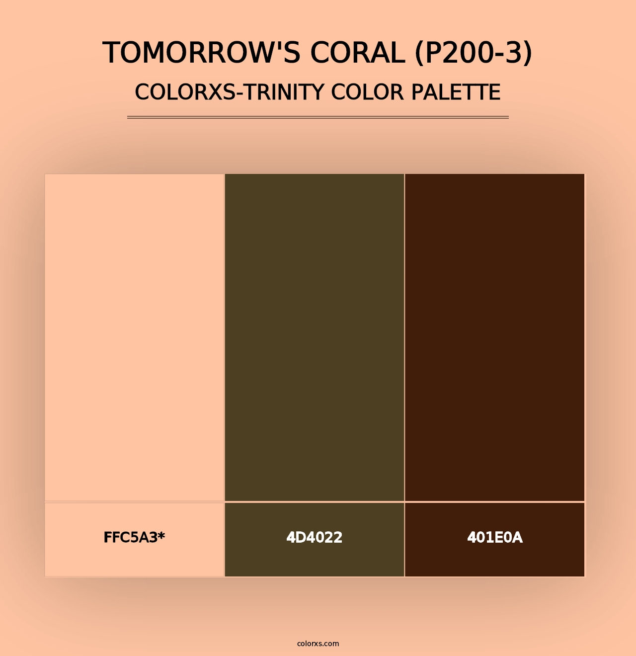 Tomorrow'S Coral (P200-3) - Colorxs Trinity Palette