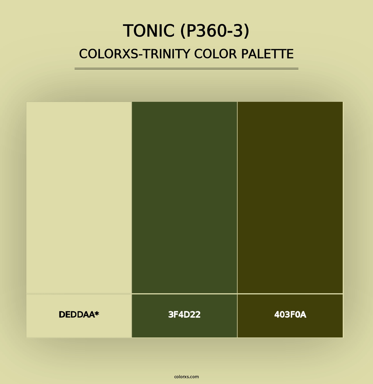 Tonic (P360-3) - Colorxs Trinity Palette