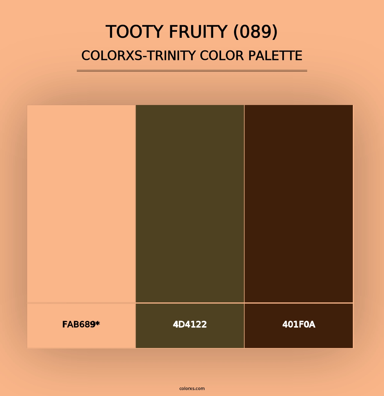 Tooty Fruity (089) - Colorxs Trinity Palette