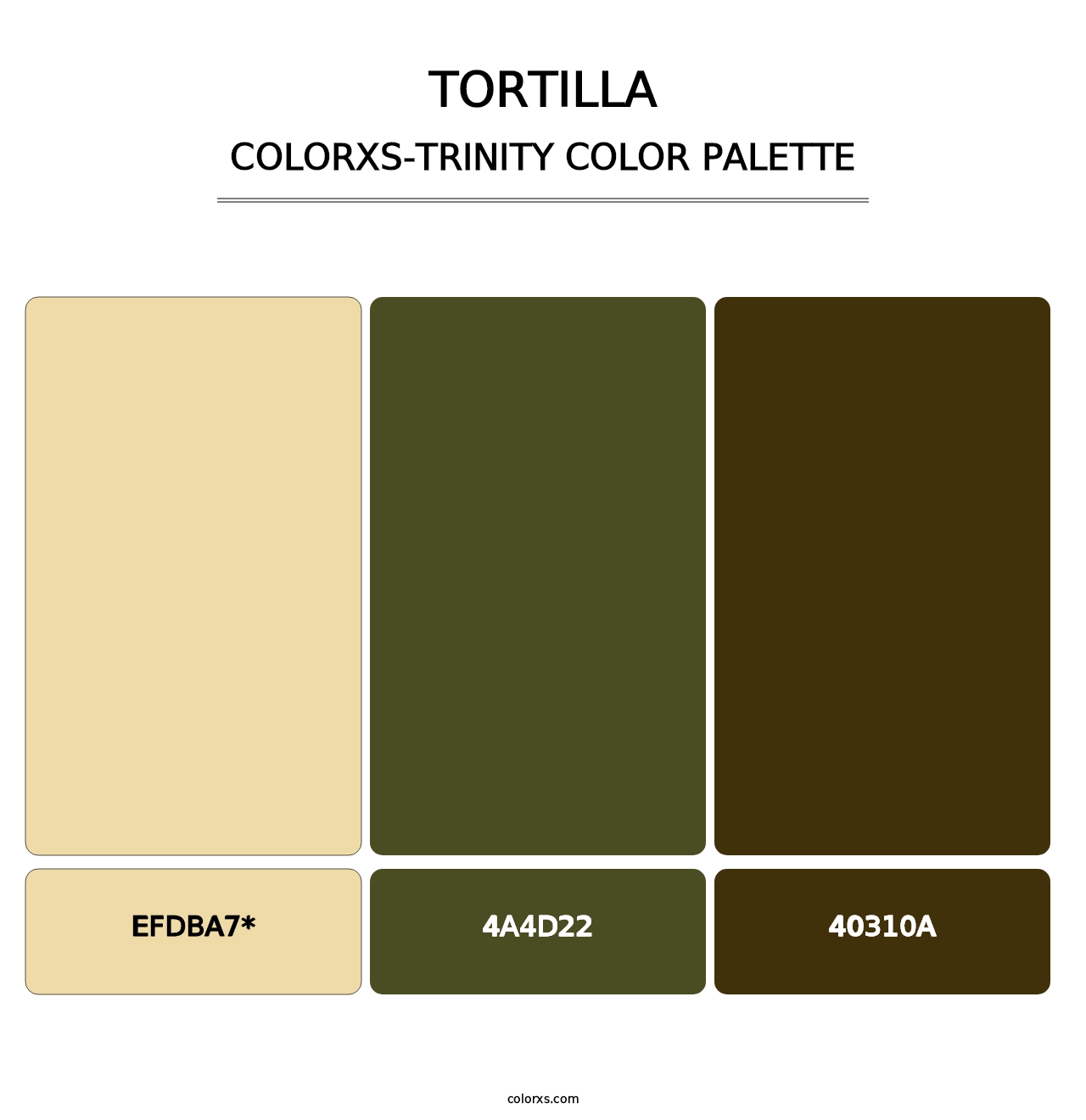 Tortilla - Colorxs Trinity Palette