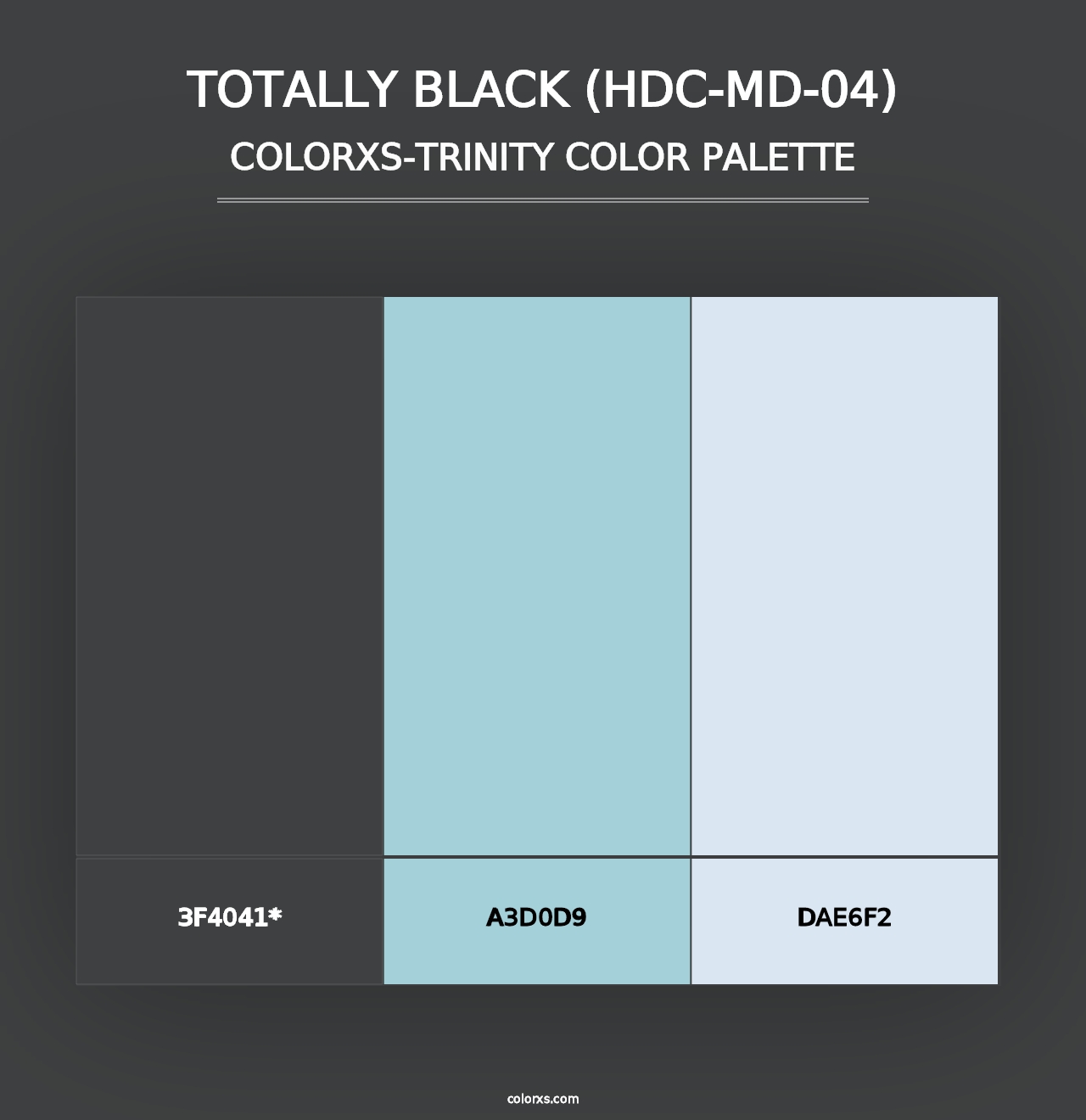 Totally Black (HDC-MD-04) - Colorxs Trinity Palette