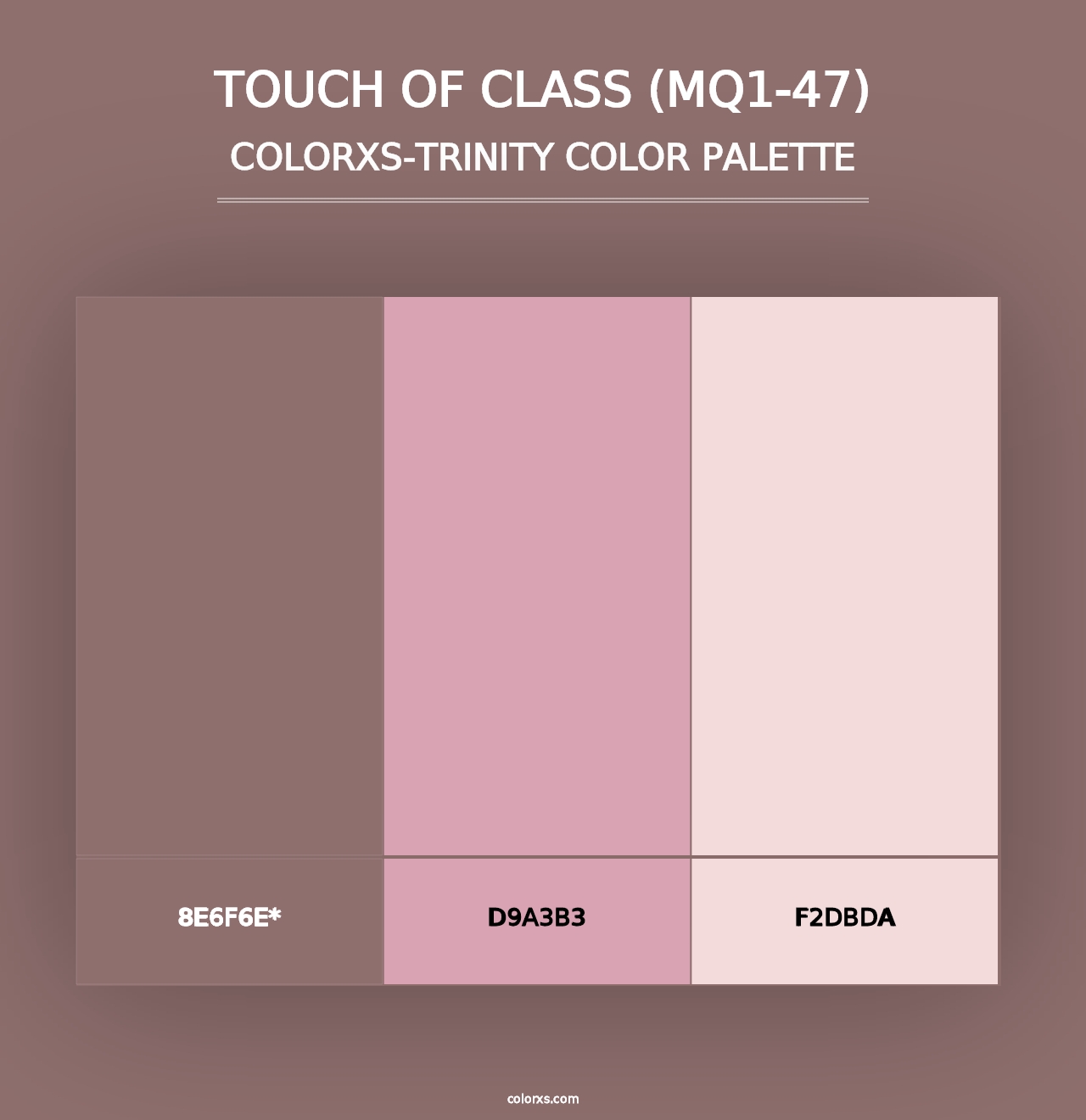 Touch Of Class (MQ1-47) - Colorxs Trinity Palette