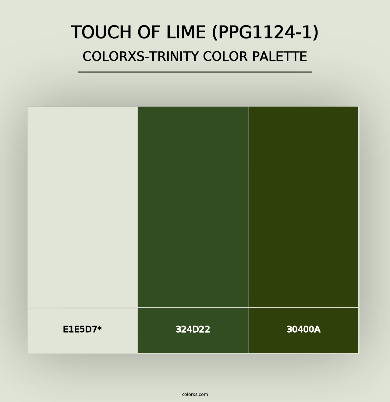 Touch Of Lime (PPG1124-1) - Colorxs Trinity Palette