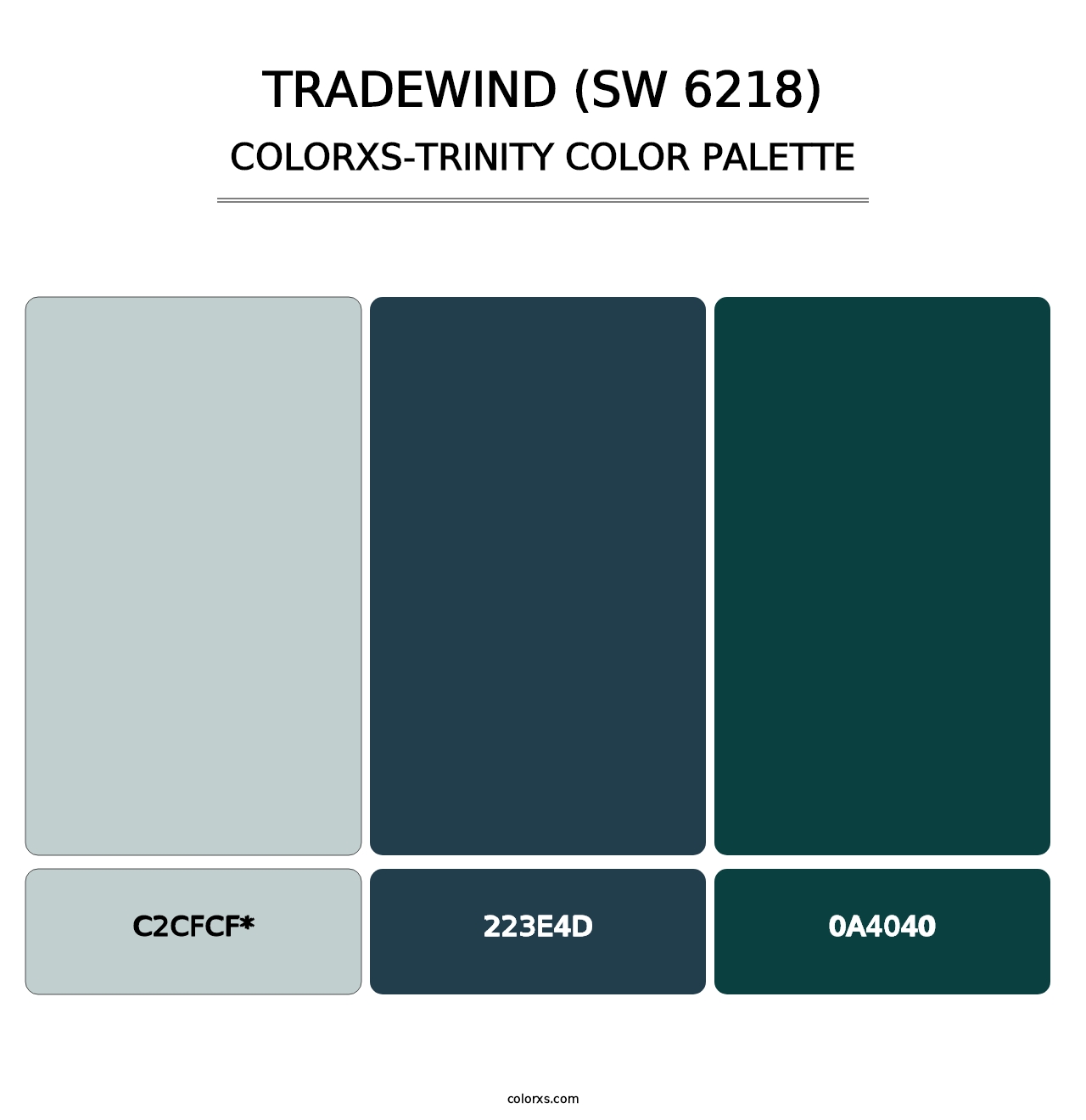 Tradewind (SW 6218) - Colorxs Trinity Palette