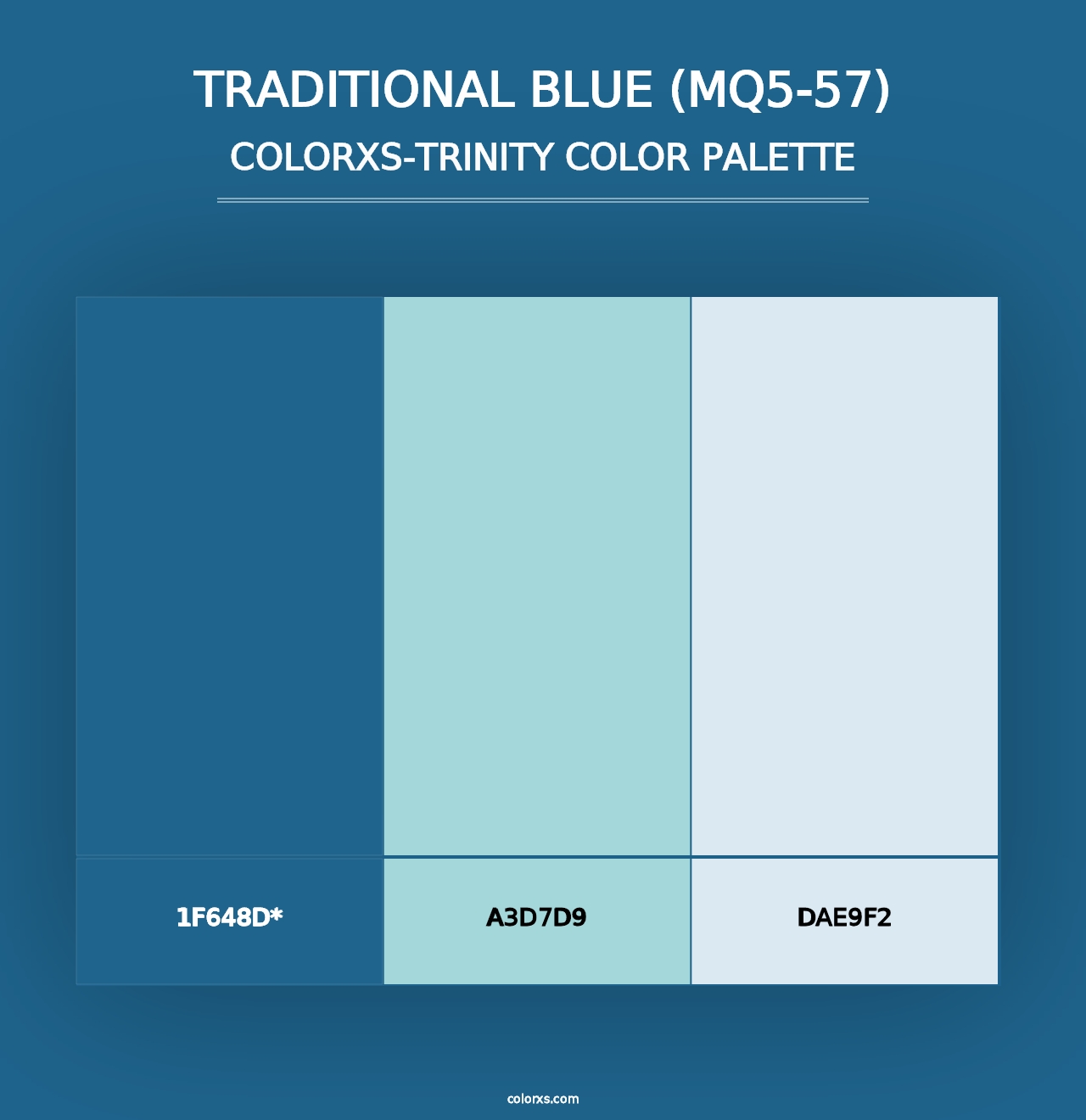 Traditional Blue (MQ5-57) - Colorxs Trinity Palette