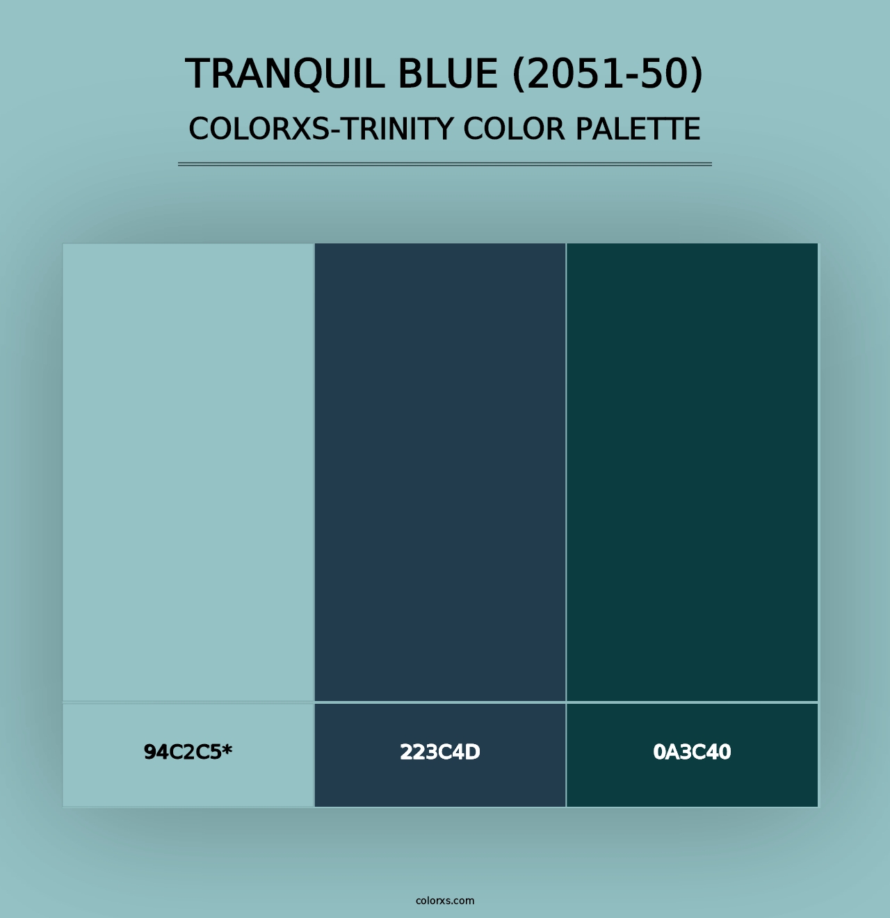 Tranquil Blue (2051-50) - Colorxs Trinity Palette