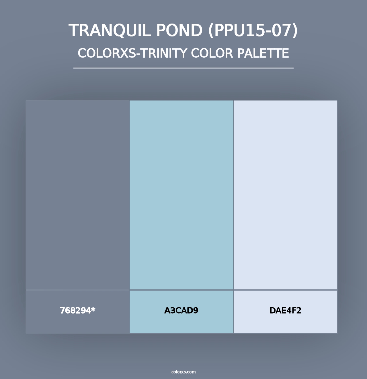 Tranquil Pond (PPU15-07) - Colorxs Trinity Palette