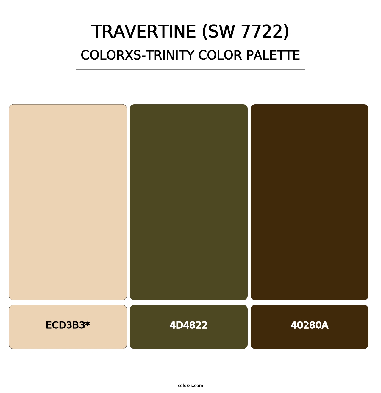 Travertine (SW 7722) - Colorxs Trinity Palette