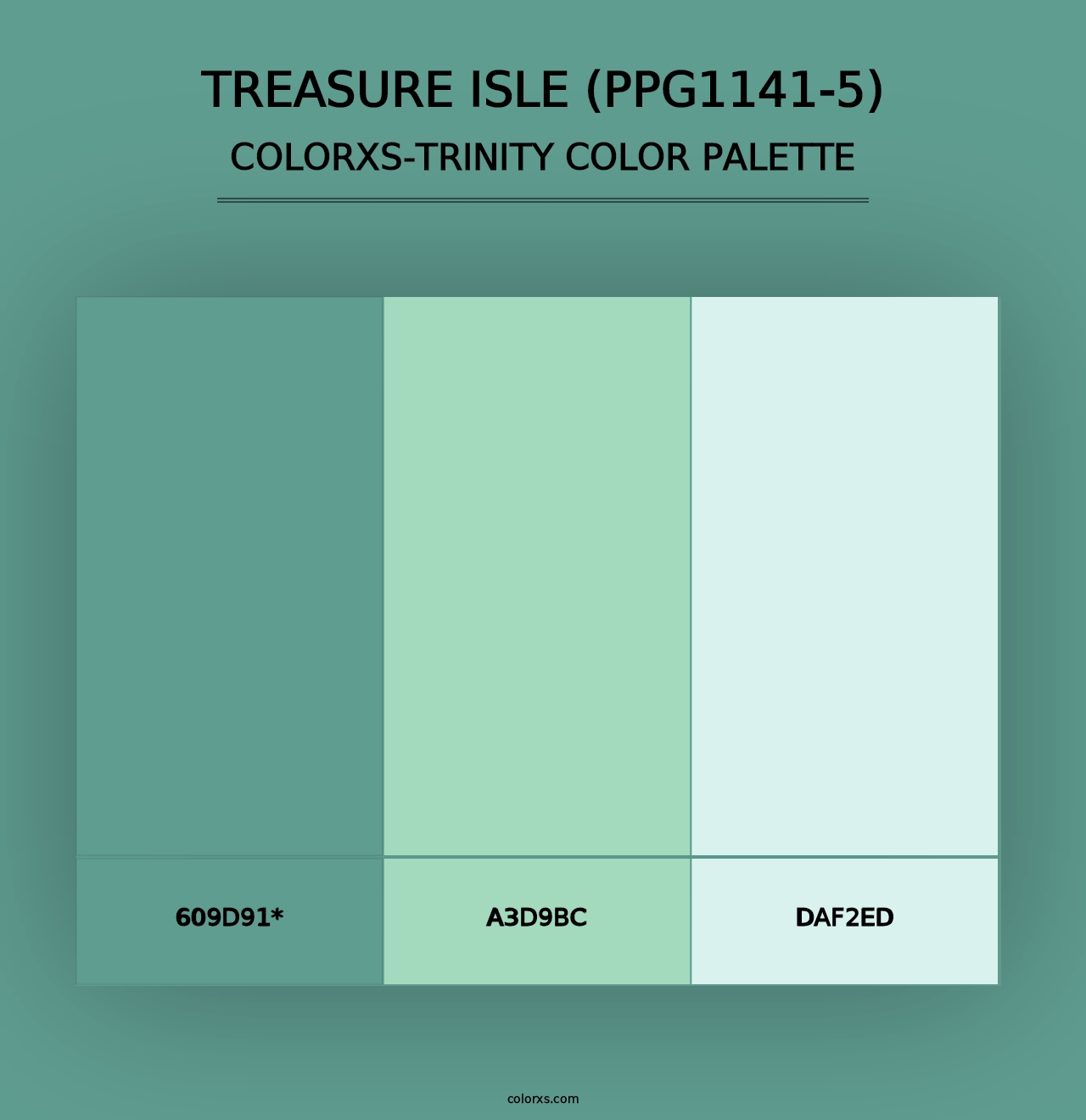 Treasure Isle (PPG1141-5) - Colorxs Trinity Palette