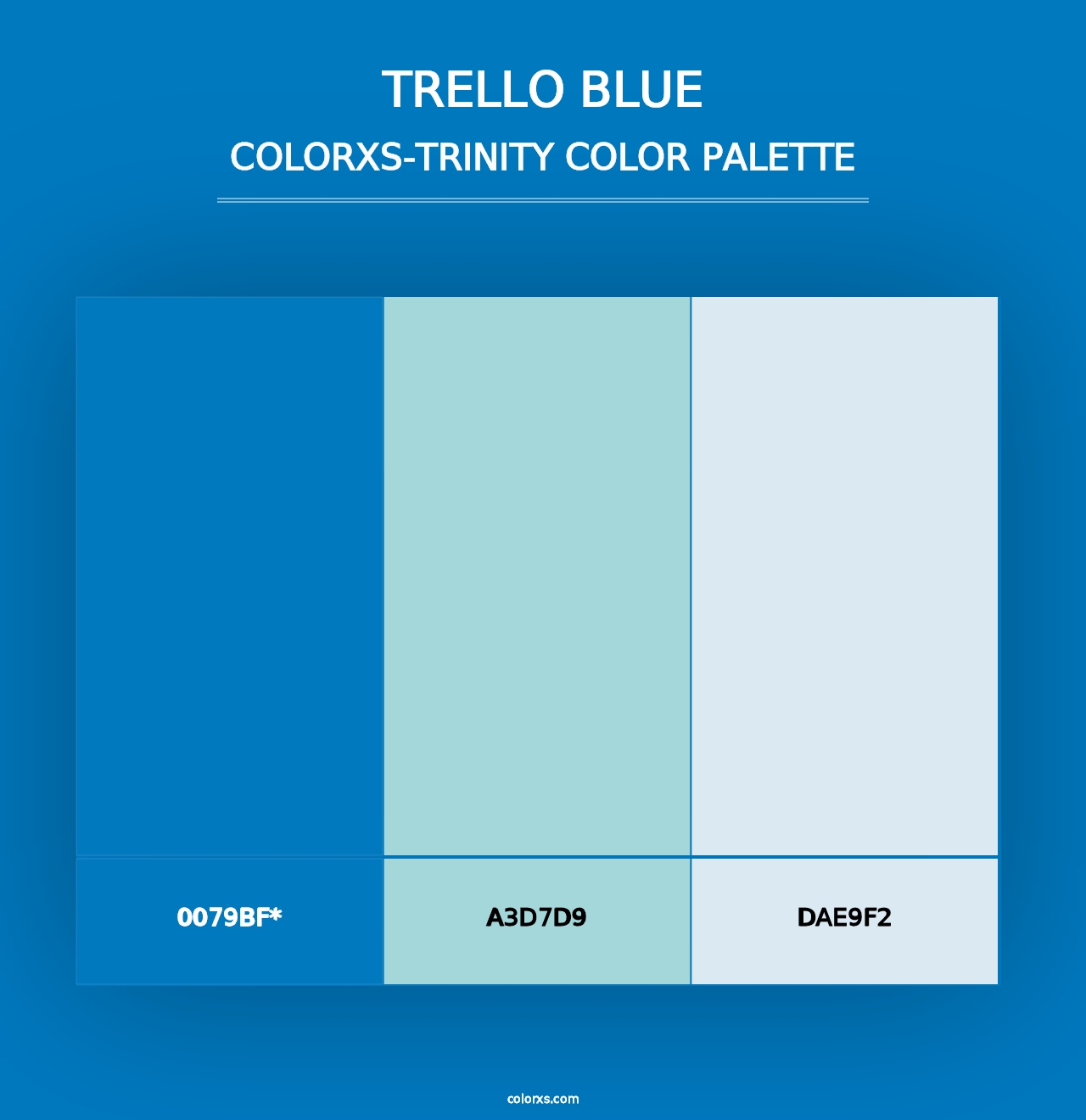 Trello Blue - Colorxs Trinity Palette