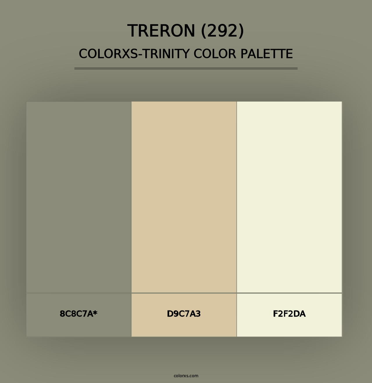 Treron (292) - Colorxs Trinity Palette