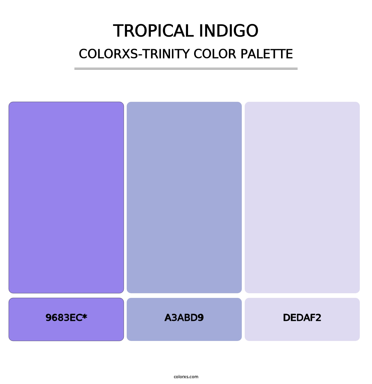 Tropical Indigo - Colorxs Trinity Palette