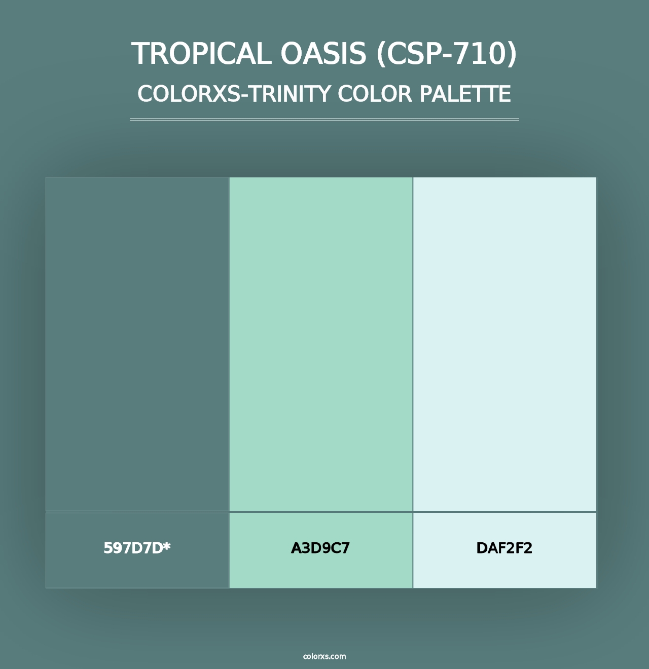 Tropical Oasis (CSP-710) - Colorxs Trinity Palette