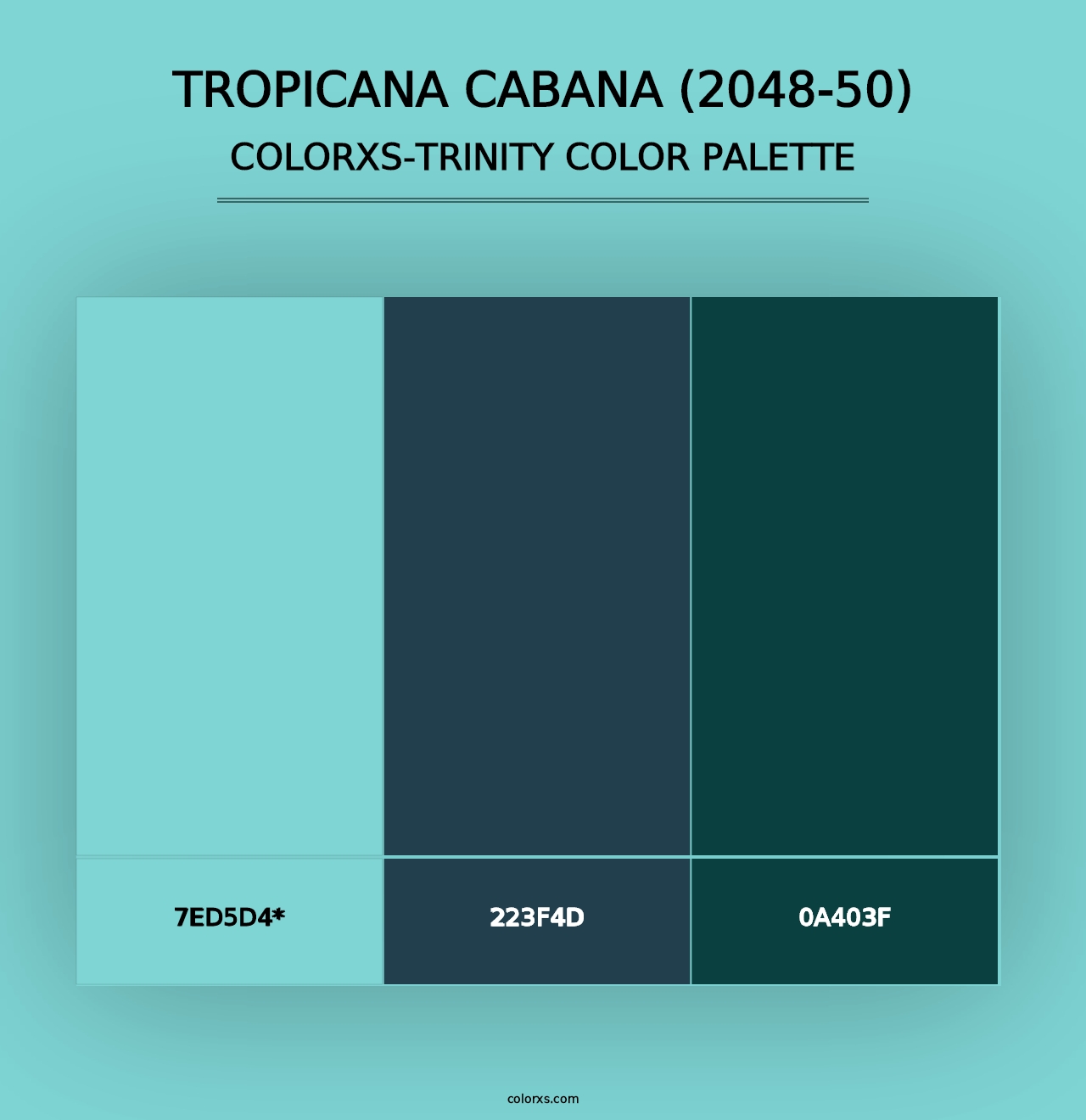 Tropicana Cabana (2048-50) - Colorxs Trinity Palette