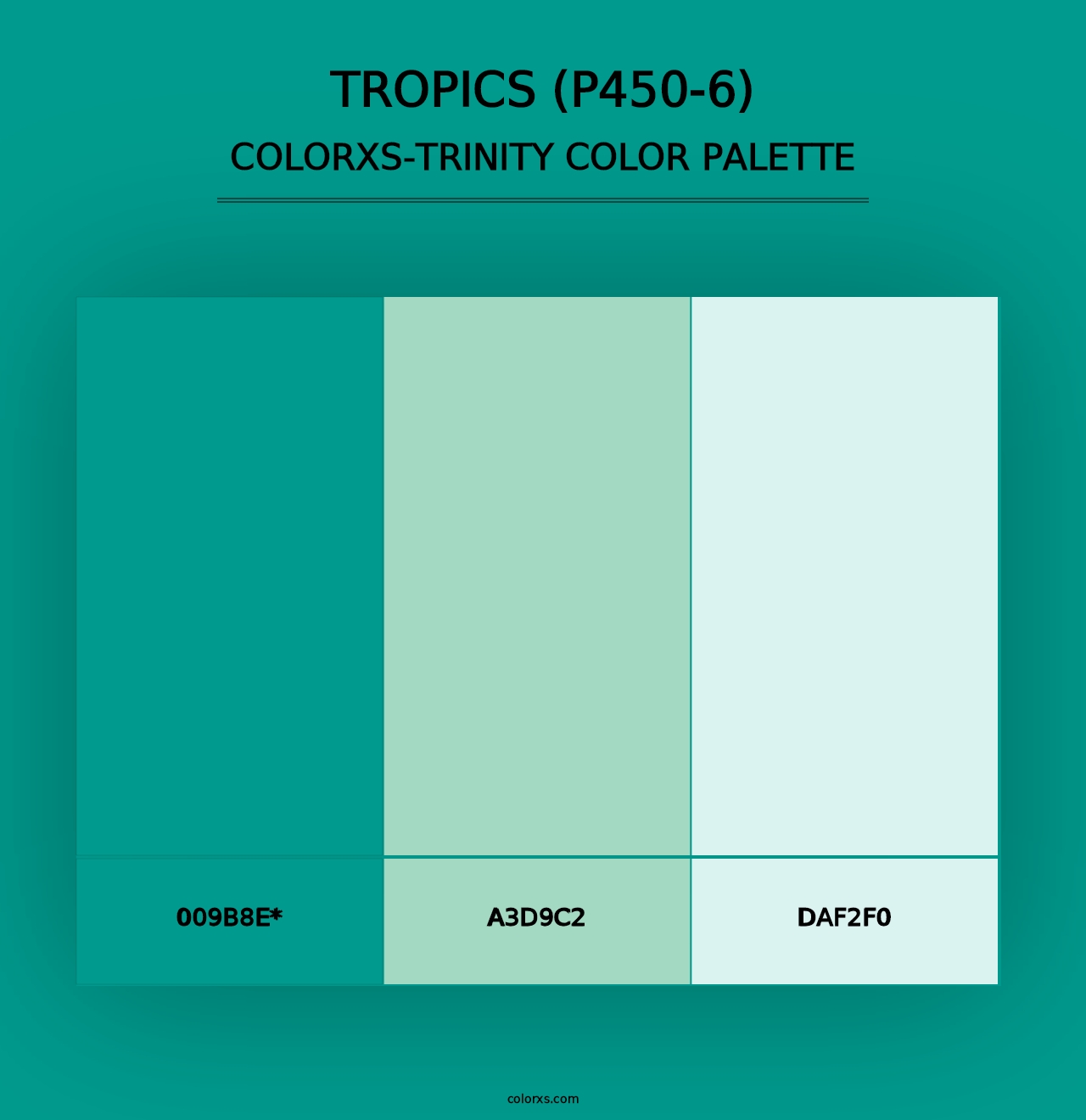 Tropics (P450-6) - Colorxs Trinity Palette