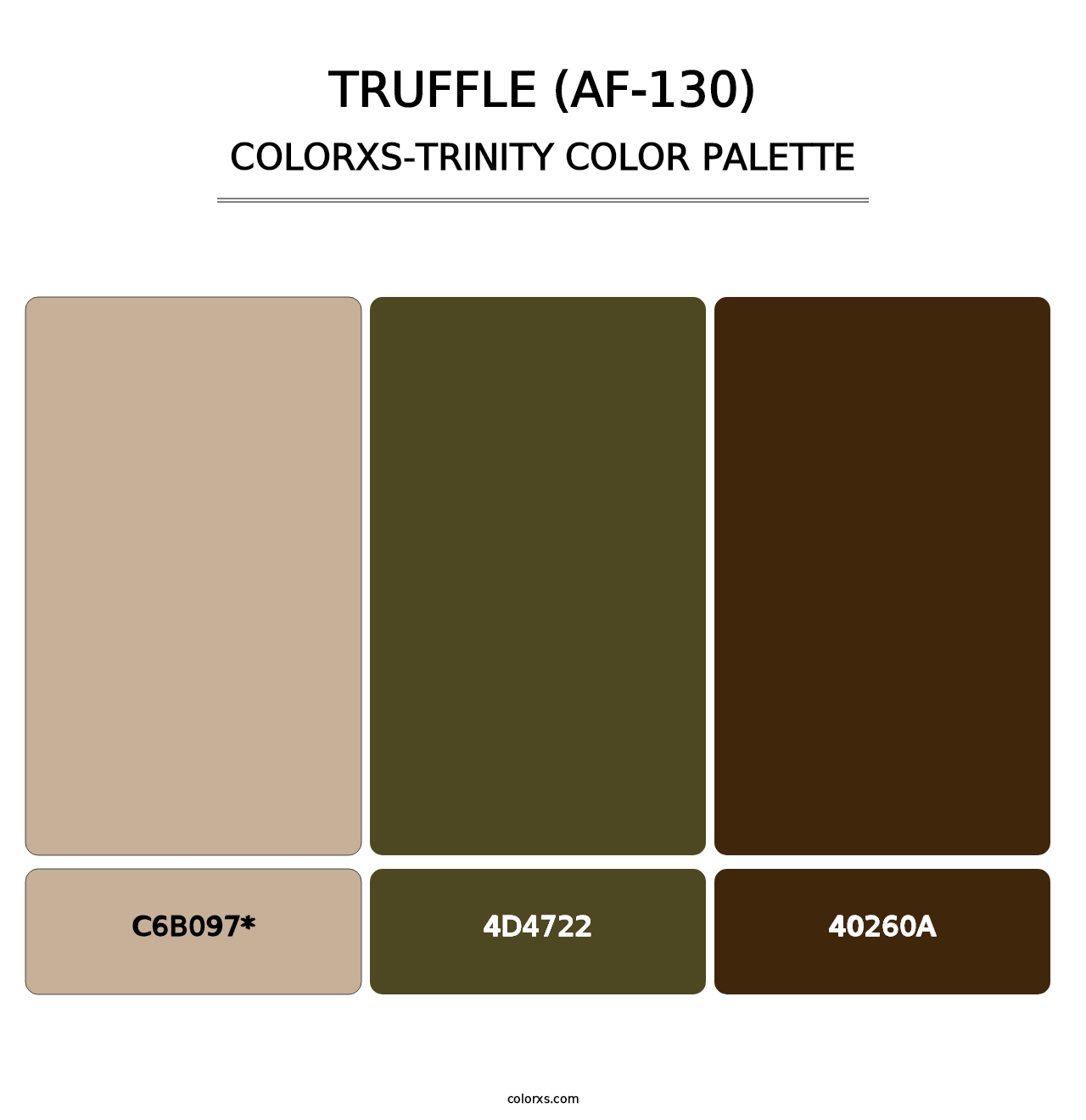 Truffle (AF-130) - Colorxs Trinity Palette