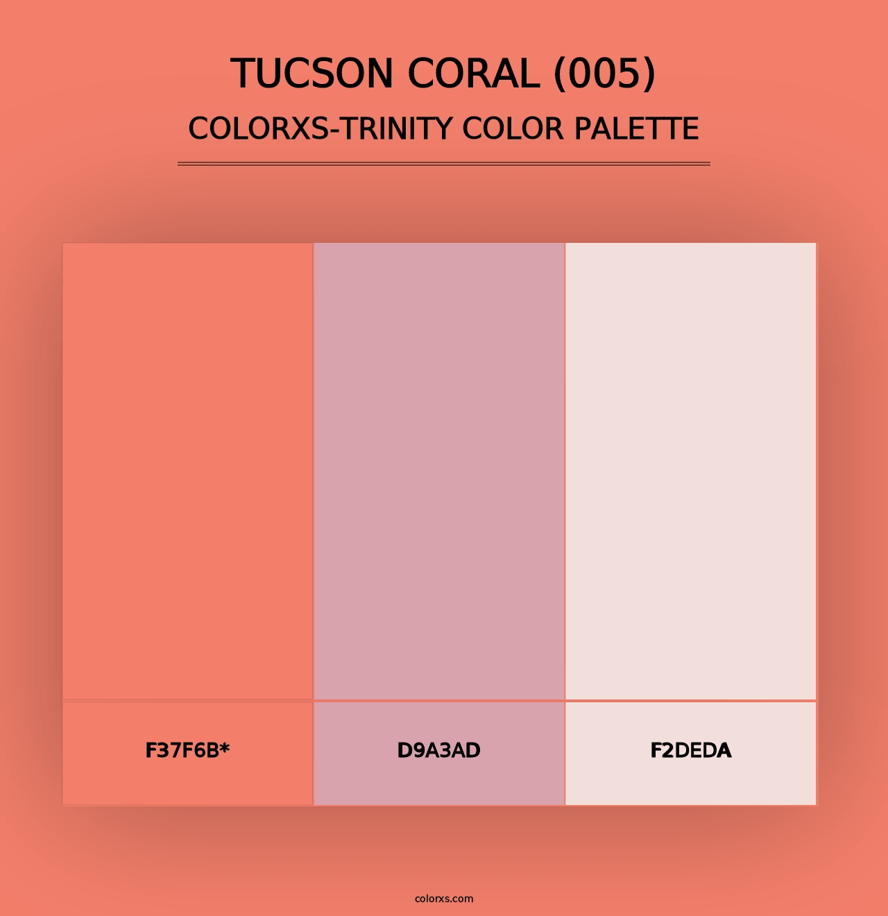 Tucson Coral (005) - Colorxs Trinity Palette