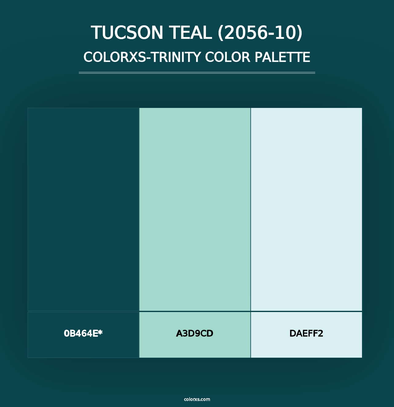 Tucson Teal (2056-10) - Colorxs Trinity Palette